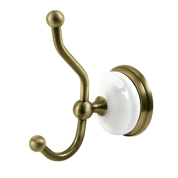 Robe Hook, Antique Brass